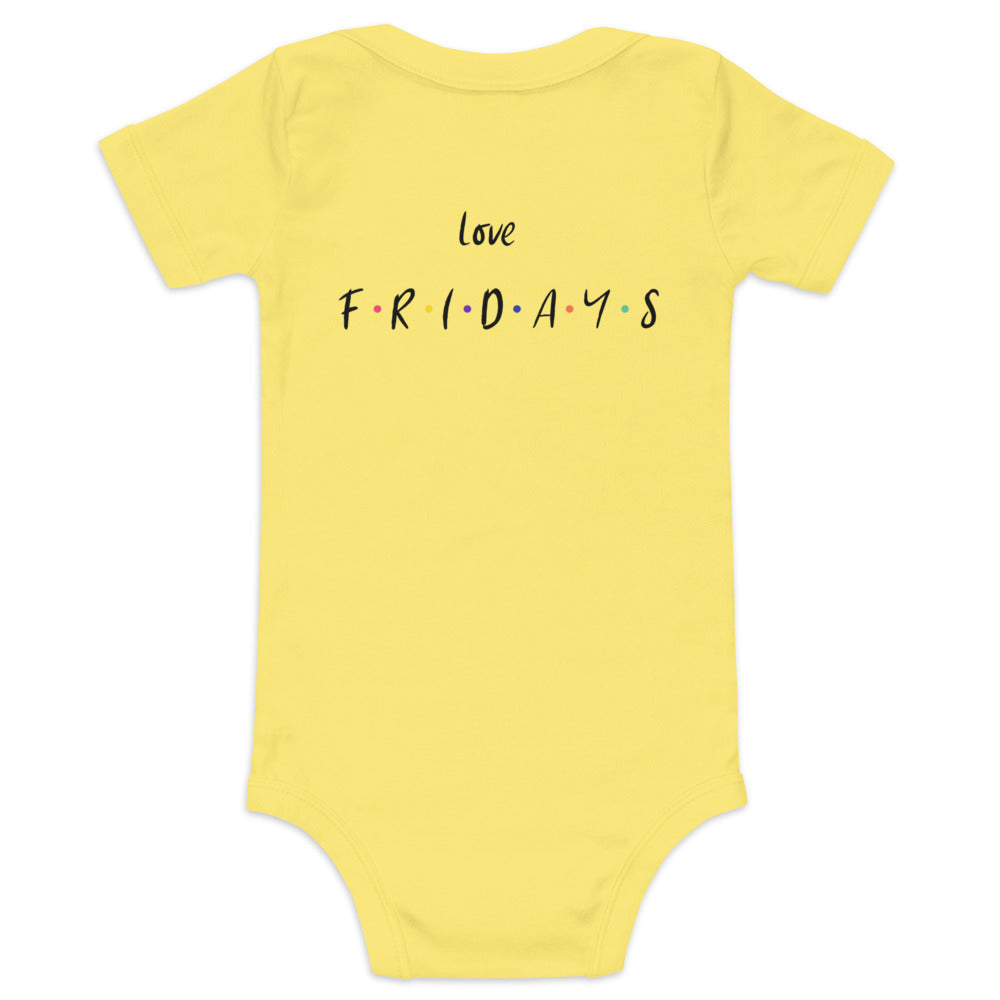 Love Fridays - Baby short sleeve one piece (back print)