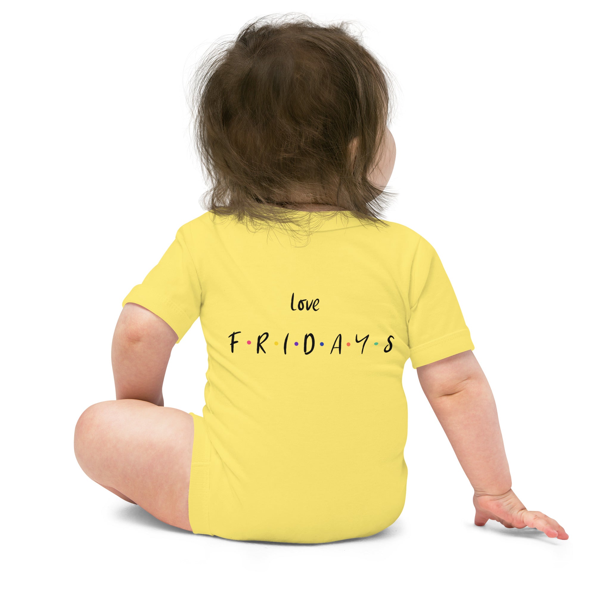 Love Fridays - Baby short sleeve one piece (back print)