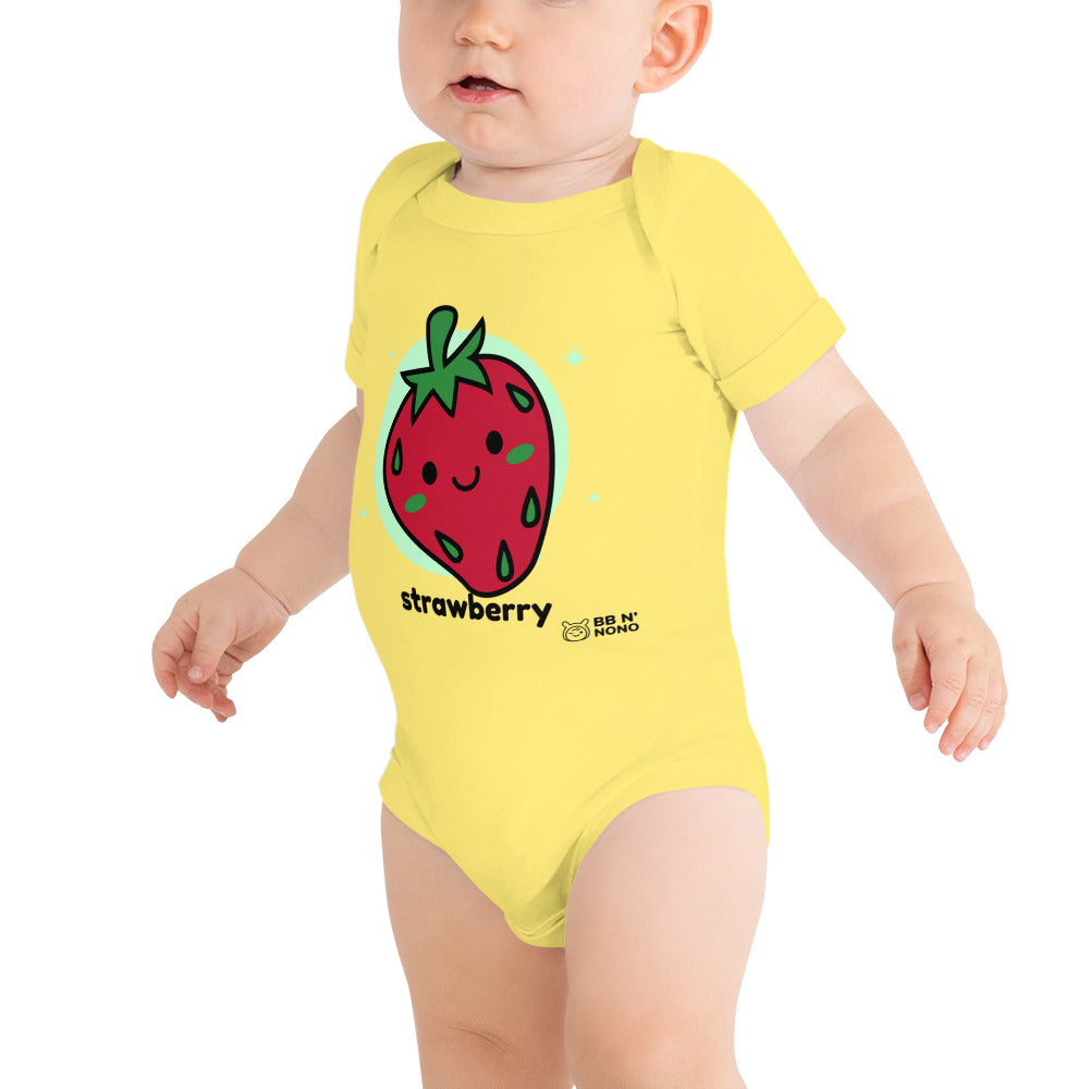 Strawberry - Baby short sleeve one piece