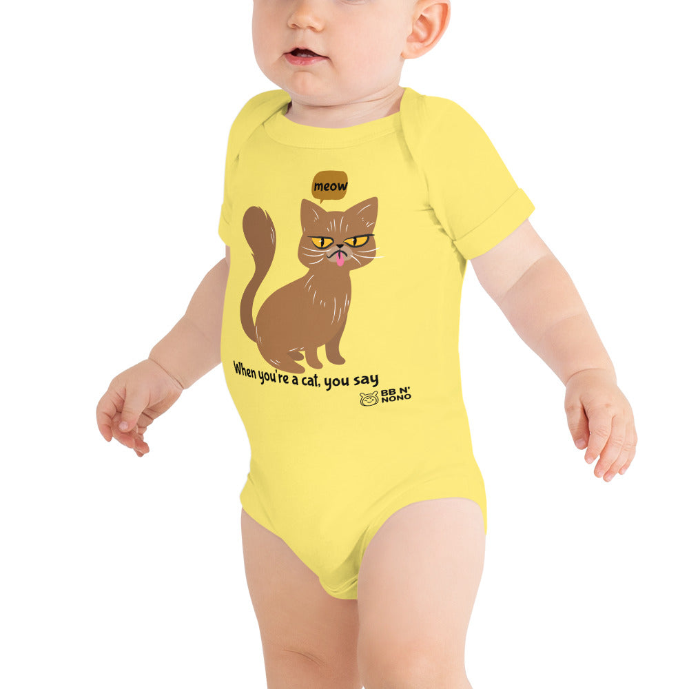 Meow - Baby short sleeve one piece