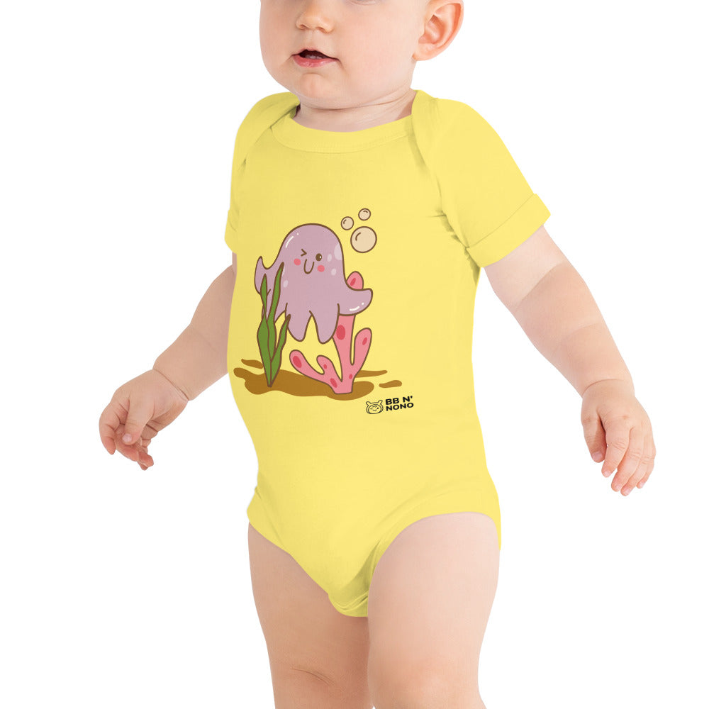 Kawaii sea creature - Baby short sleeve one piece