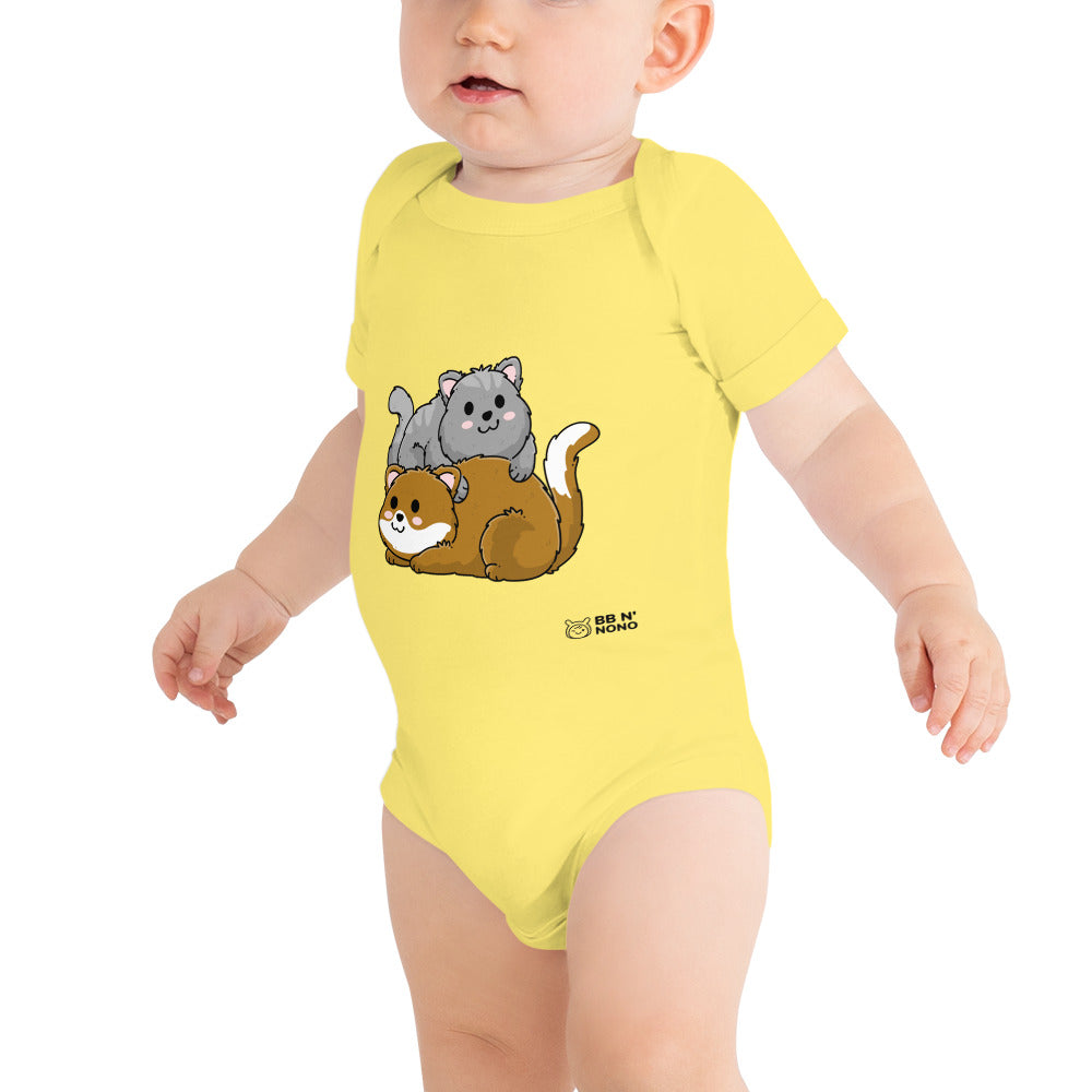 Meow V7 - Baby short sleeve one piece