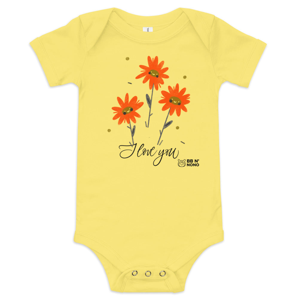 I love you - Baby short sleeve one piece