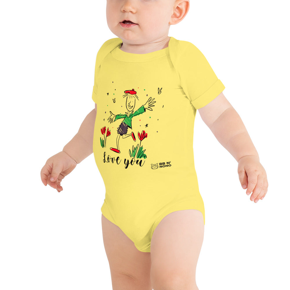 Love you - Baby short sleeve one piece