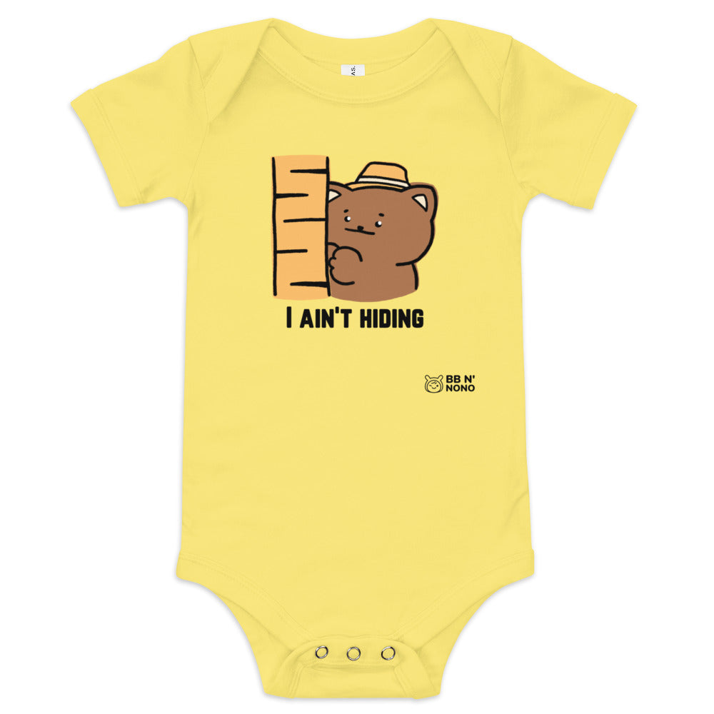 I ain't hiding - Baby short sleeve one piece