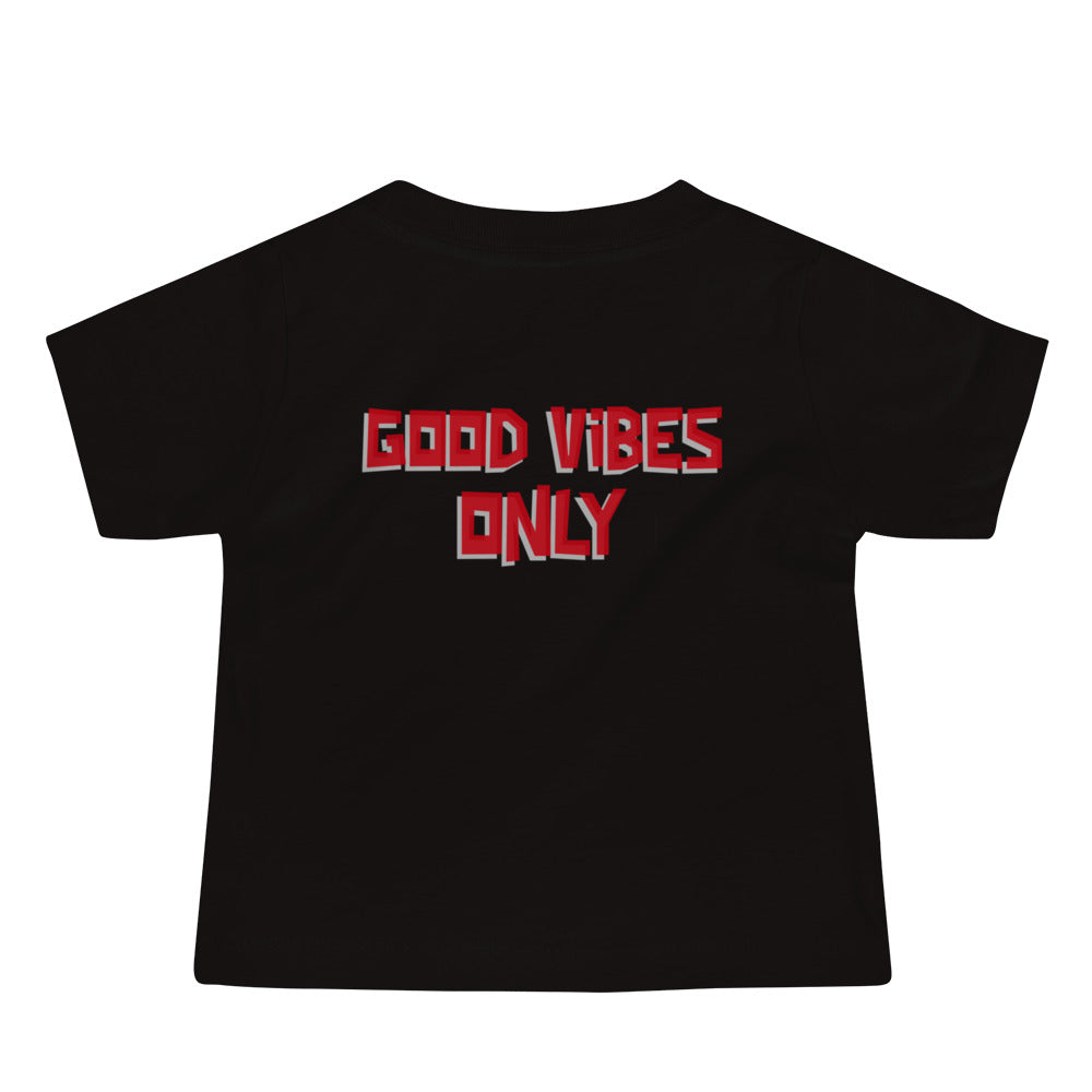 Good vibes only - Baby Jersey Short Sleeve Tee (back print)