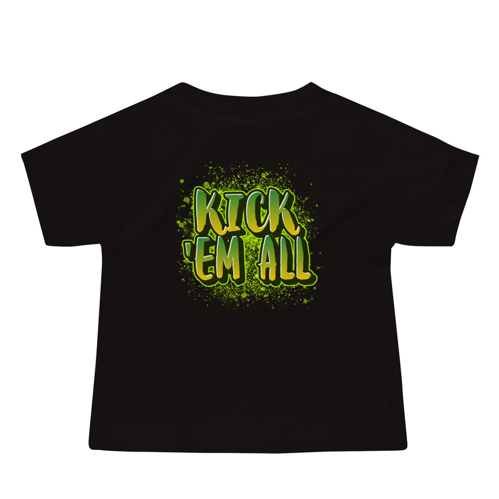 Kick'em all - Baby Jersey Short Sleeve Tee (back print)