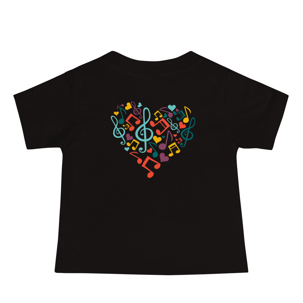 Symphonic Love Notes - Baby Jersey Short Sleeve Tee (back print)