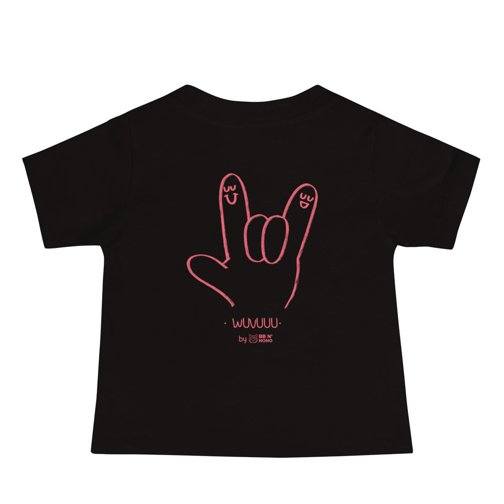 Wuvuuu - Baby Jersey Short Sleeve Tee (back print)