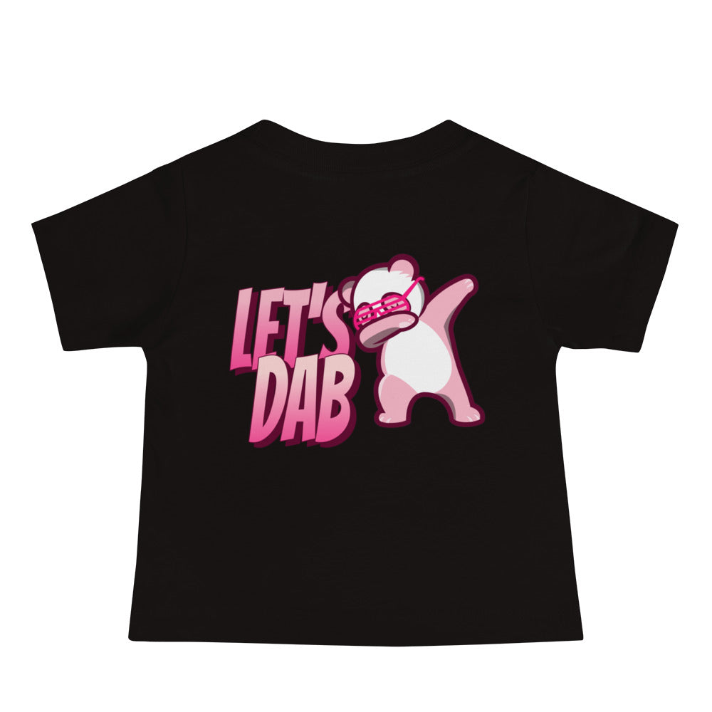 Let's dab - Baby Jersey Short Sleeve Tee (back print)