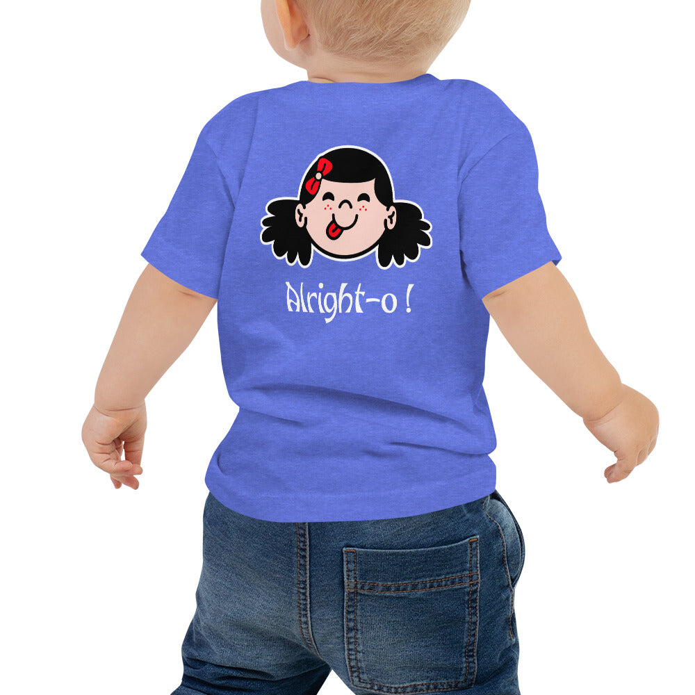 Alright-o! - Baby Jersey Short Sleeve Tee (back print)