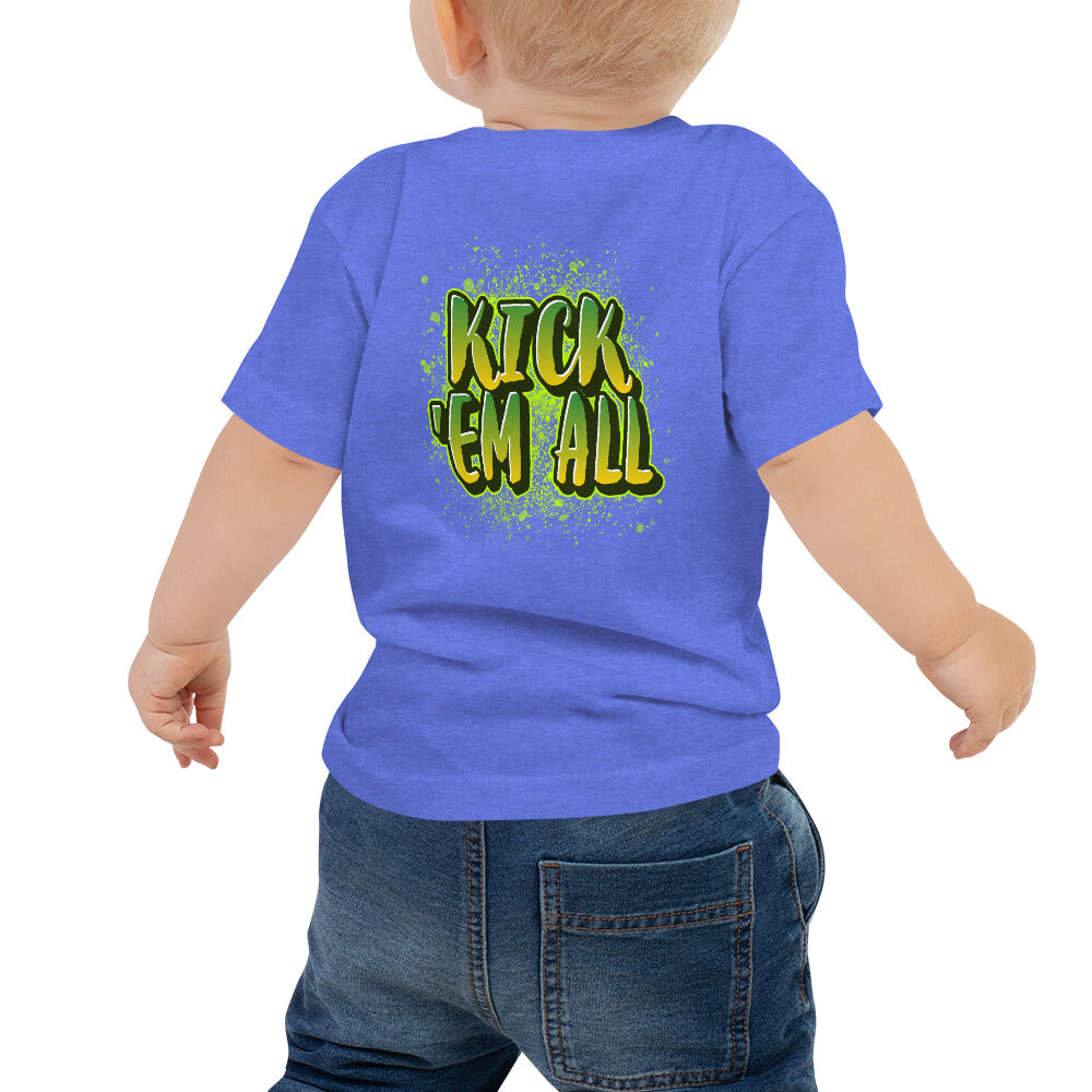 Kick'em all - Baby Jersey Short Sleeve Tee (back print)