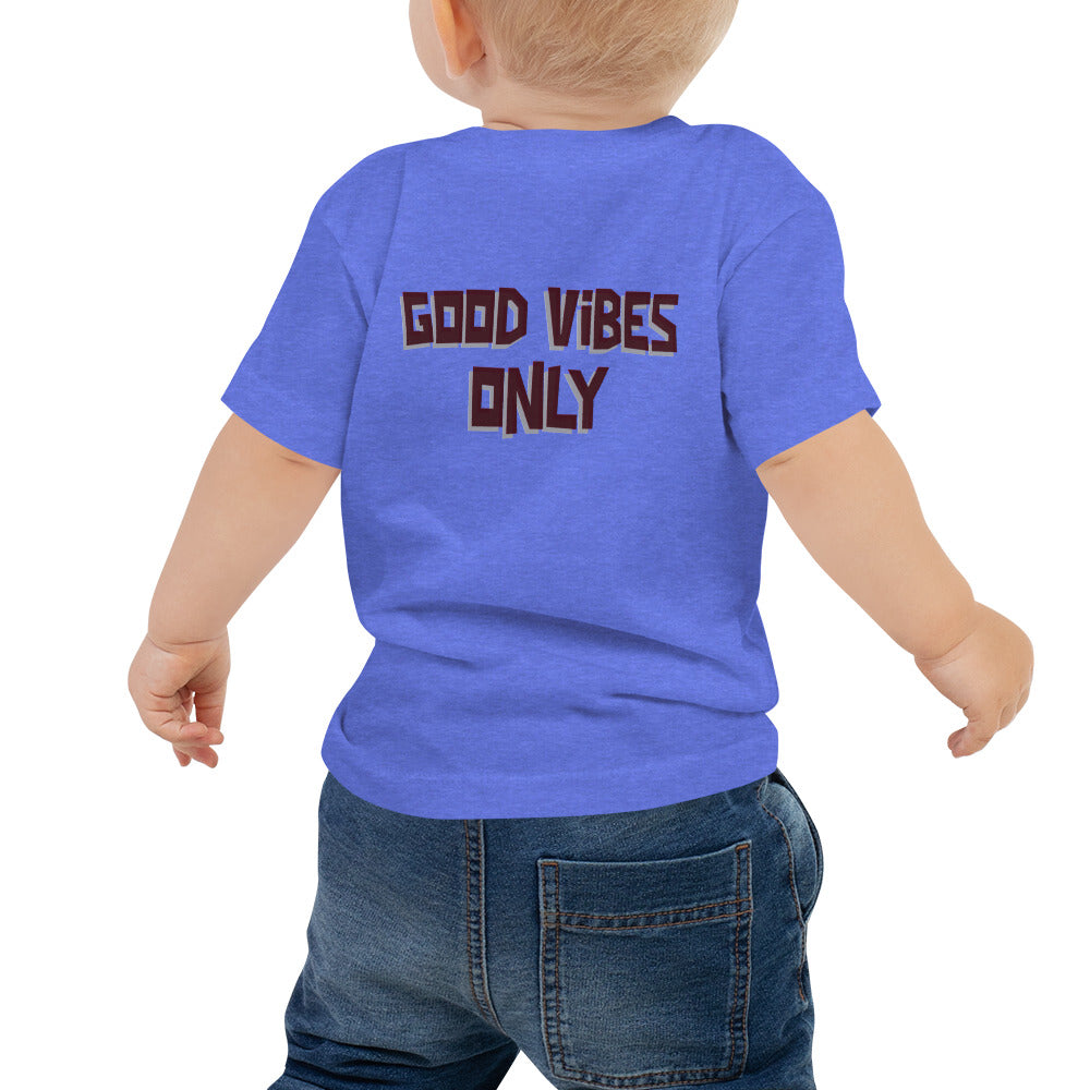 Good vibes only - Baby Jersey Short Sleeve Tee (back print)