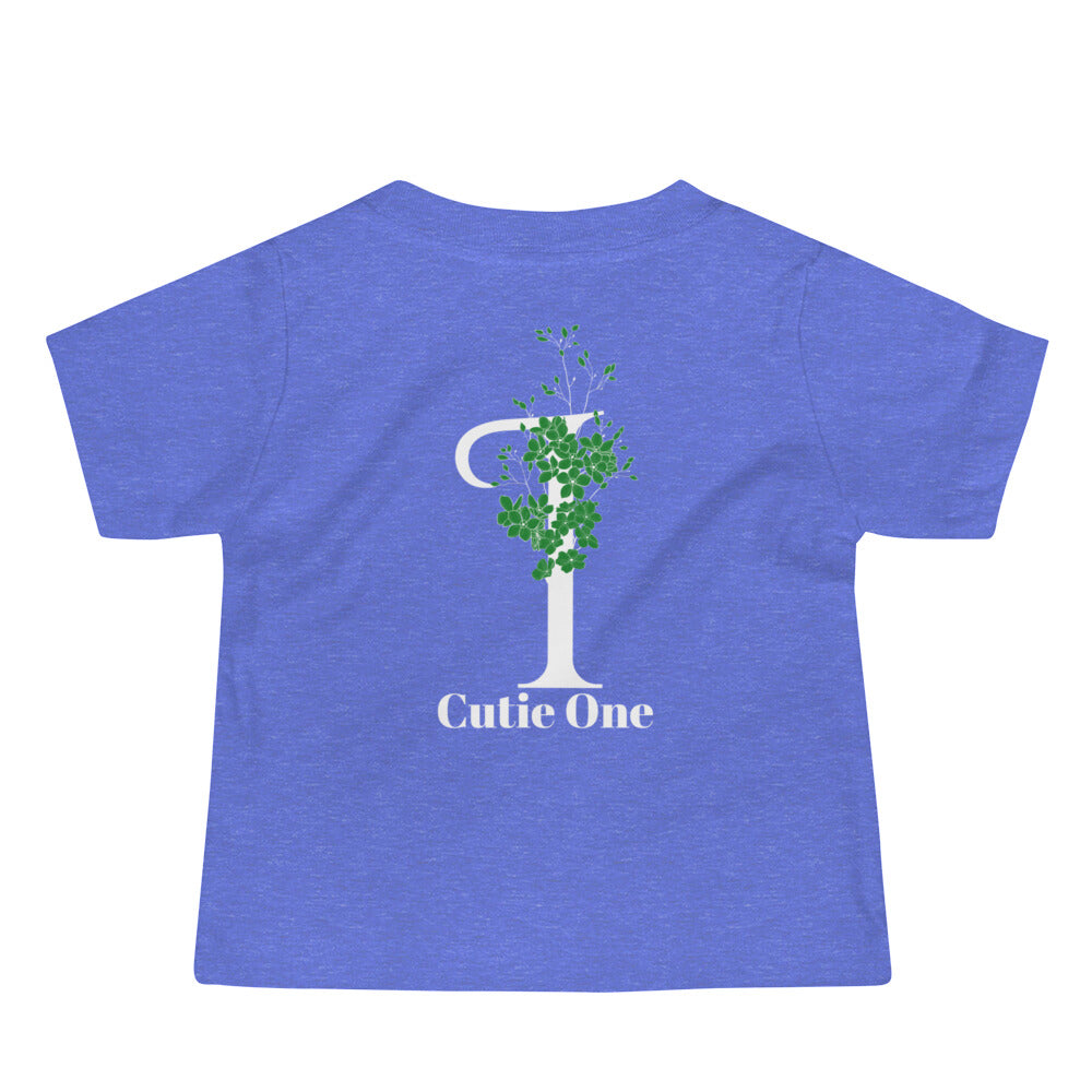 Cutie One - Baby Jersey Short Sleeve Tee (back print)