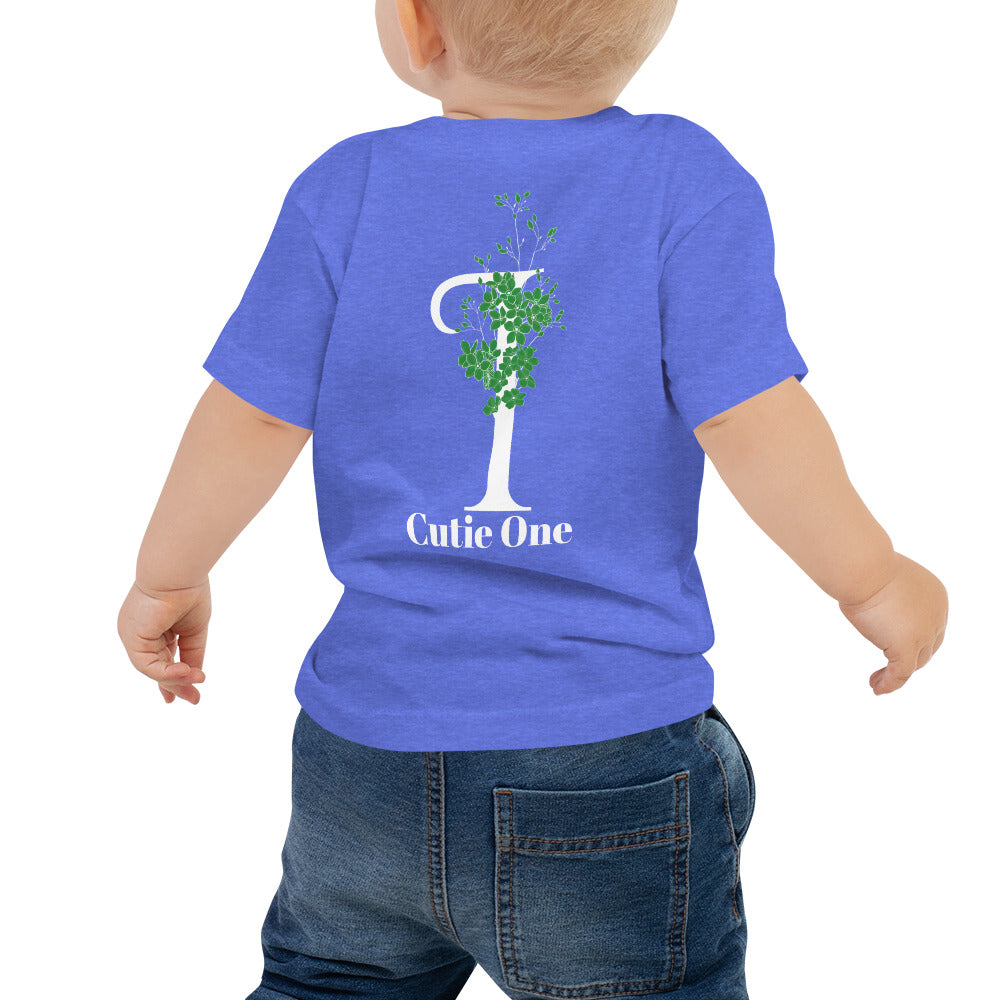 Cutie One - Baby Jersey Short Sleeve Tee (back print)