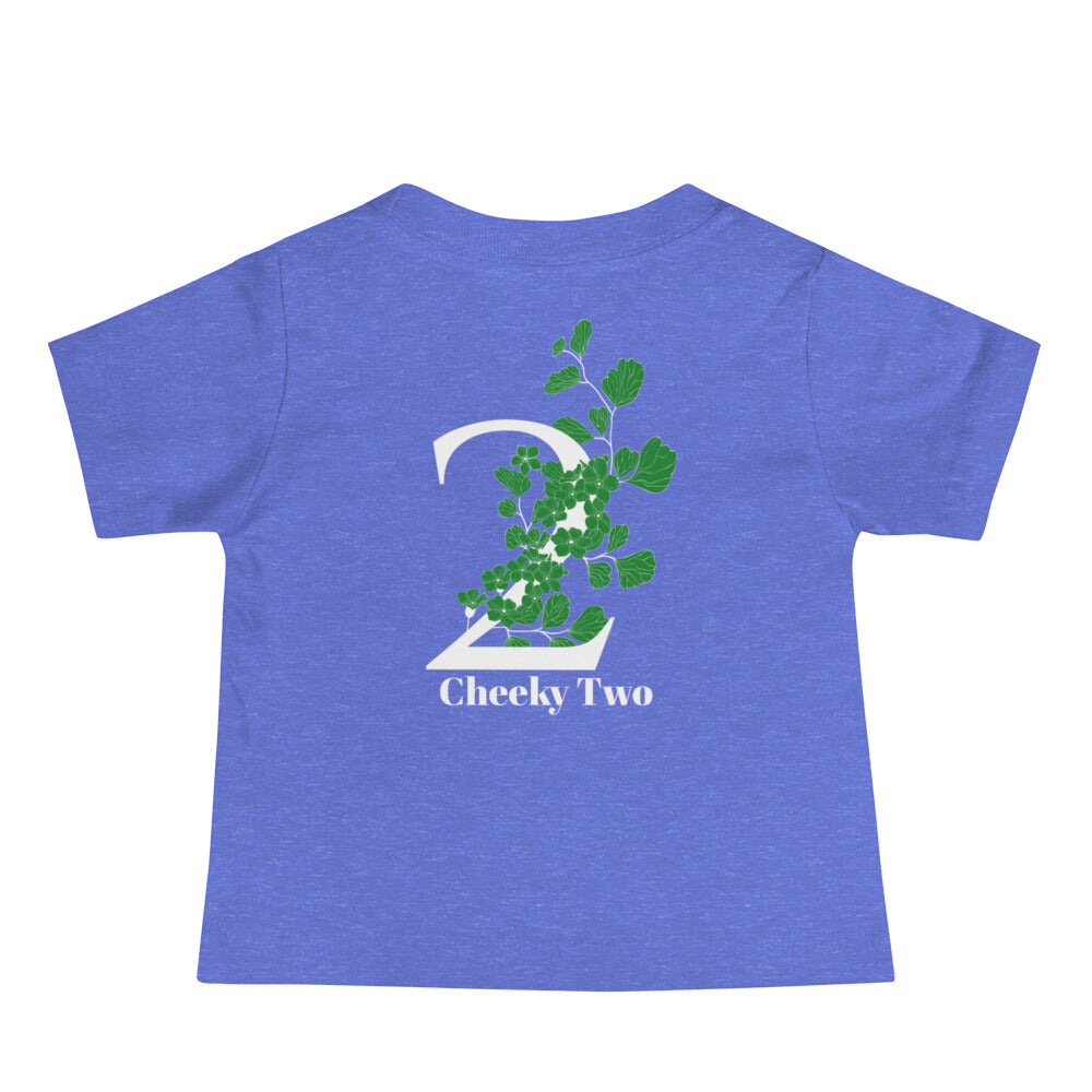 Cheeky Two - Baby Jersey Short Sleeve Tee (back print)