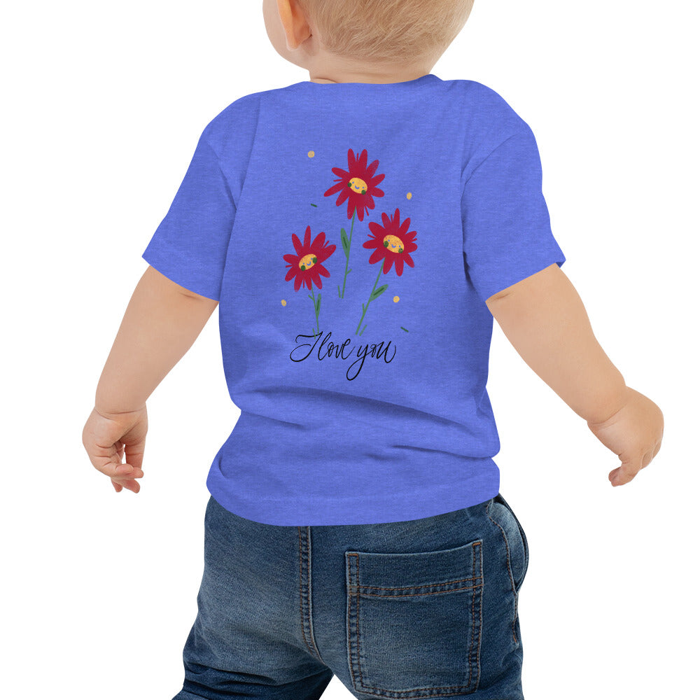 I love You - Baby Jersey Short Sleeve Tee (back print)