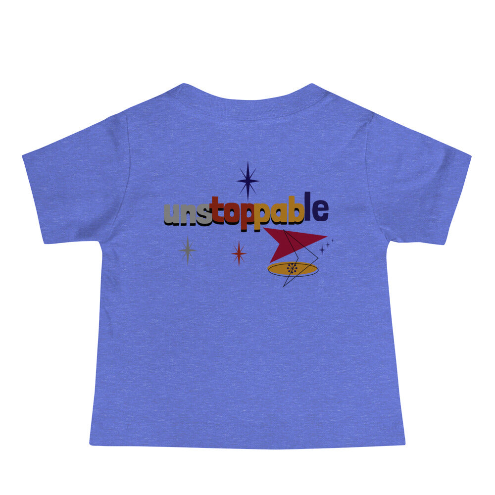 Unstoppable - Baby Jersey Short Sleeve Tee (back print)