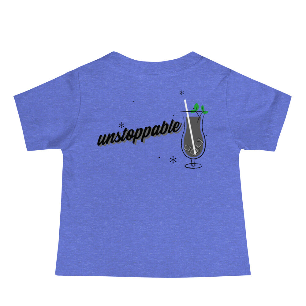 Unstoppable V - Baby Jersey Short Sleeve Tee (back print)