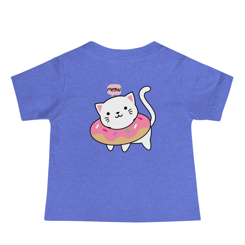 Meow V2 - Baby Jersey Short Sleeve Tee (back print)