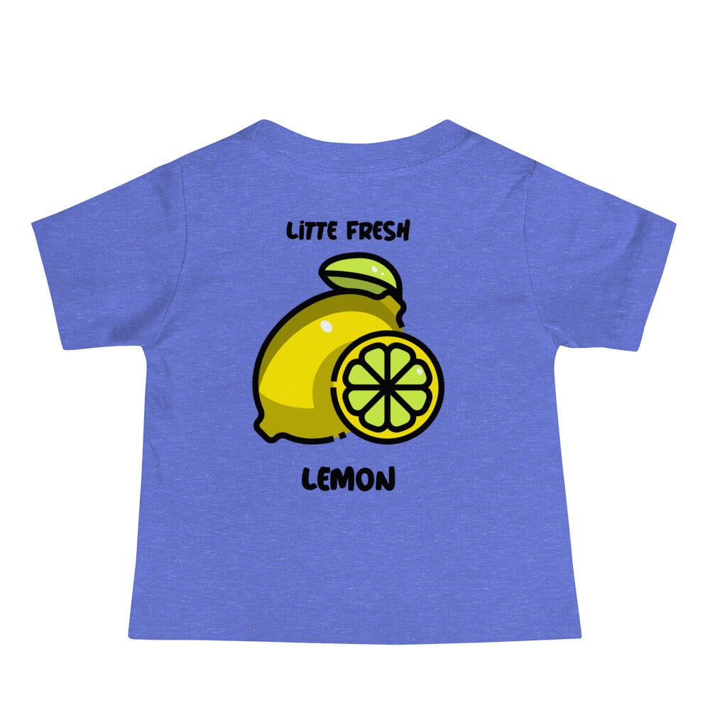 Little fresh lemon - Baby Jersey Short Sleeve Tee (back print)