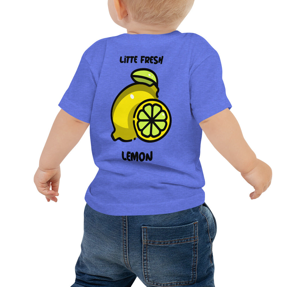 Little fresh lemon - Baby Jersey Short Sleeve Tee (back print)