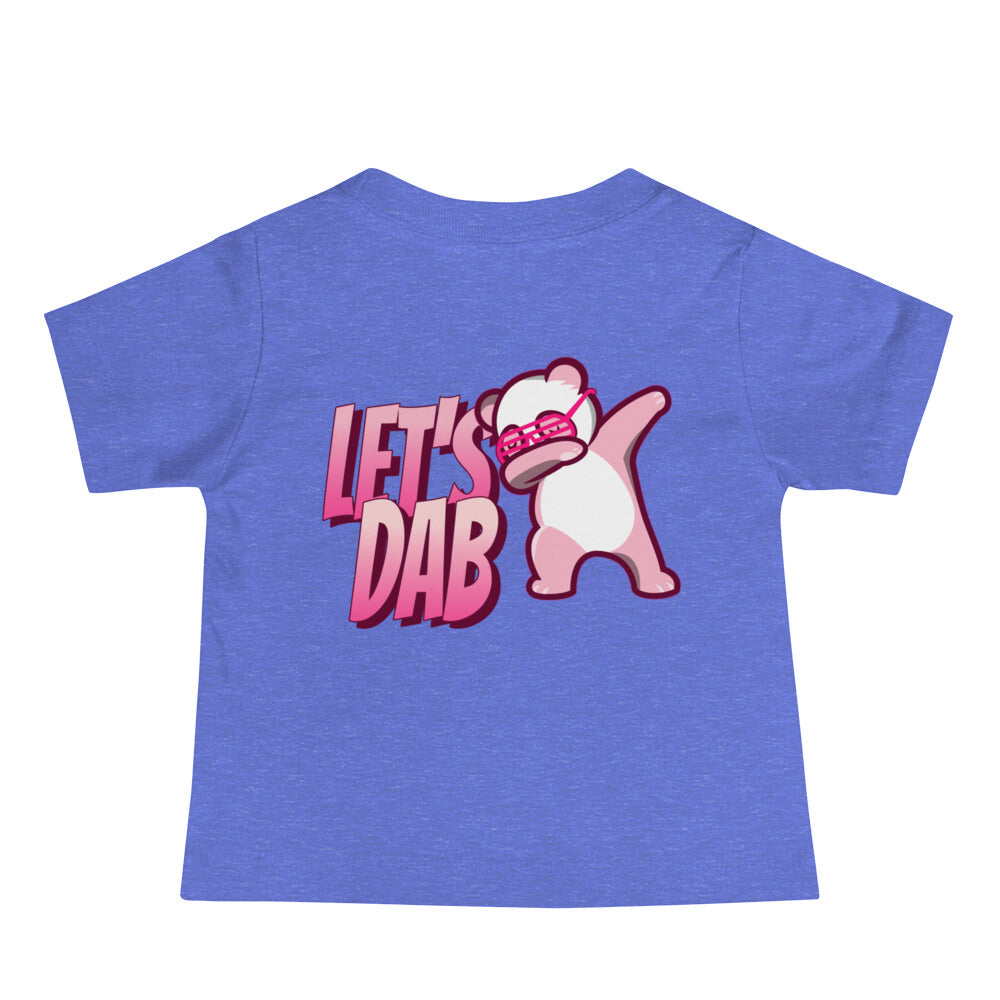 Let's dab - Baby Jersey Short Sleeve Tee (back print)