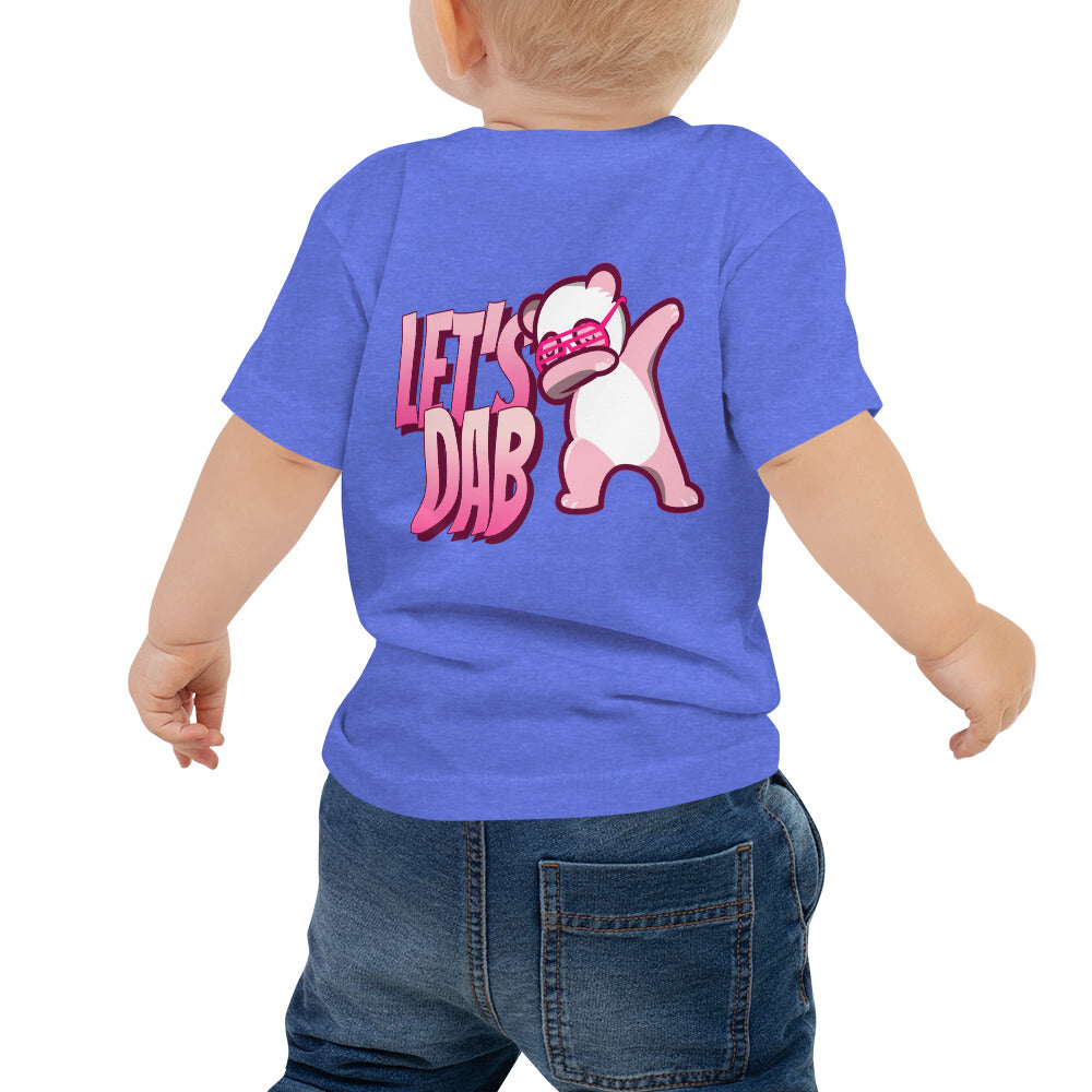 Let's dab - Baby Jersey Short Sleeve Tee (back print)