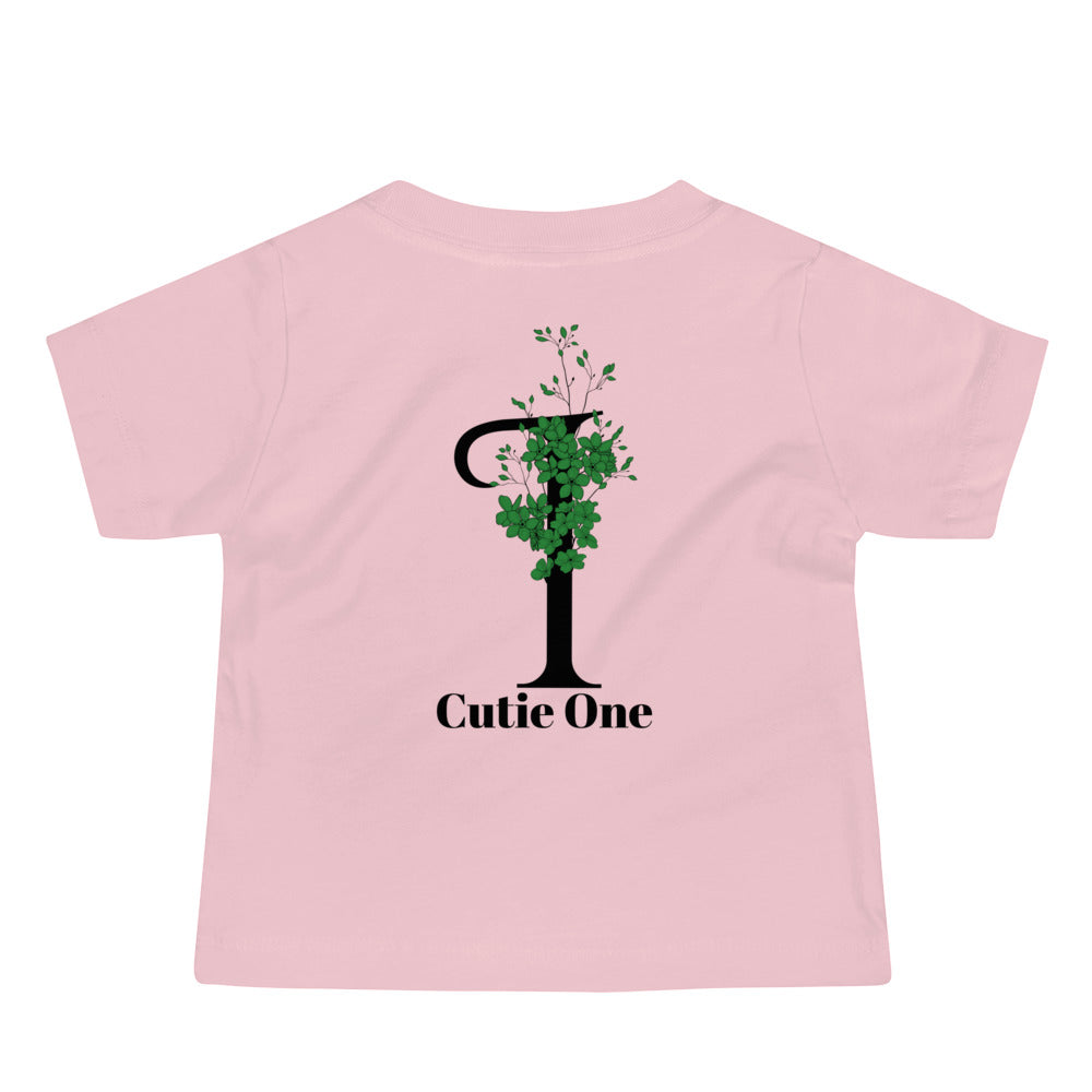 Cutie One - Baby Jersey Short Sleeve Tee (back print)