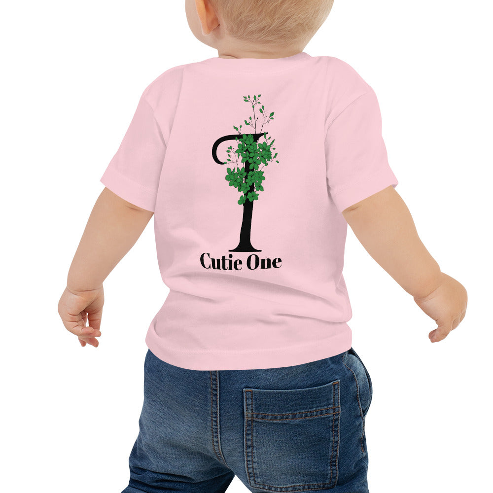 Cutie One - Baby Jersey Short Sleeve Tee (back print)