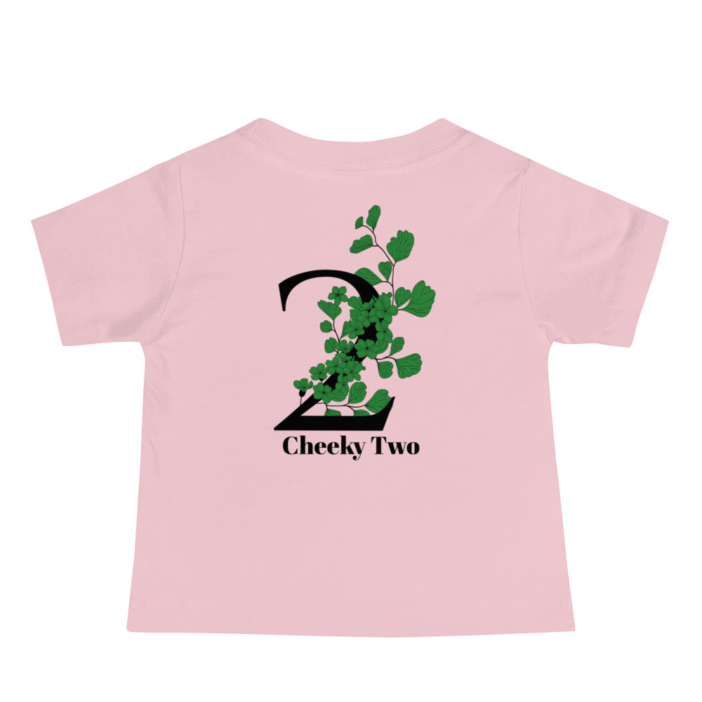 Cheeky Two - Baby Jersey Short Sleeve Tee (back print)