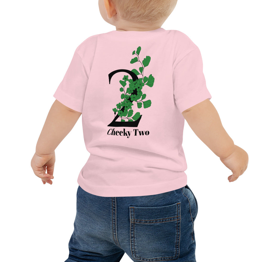 Cheeky Two - Baby Jersey Short Sleeve Tee (back print)