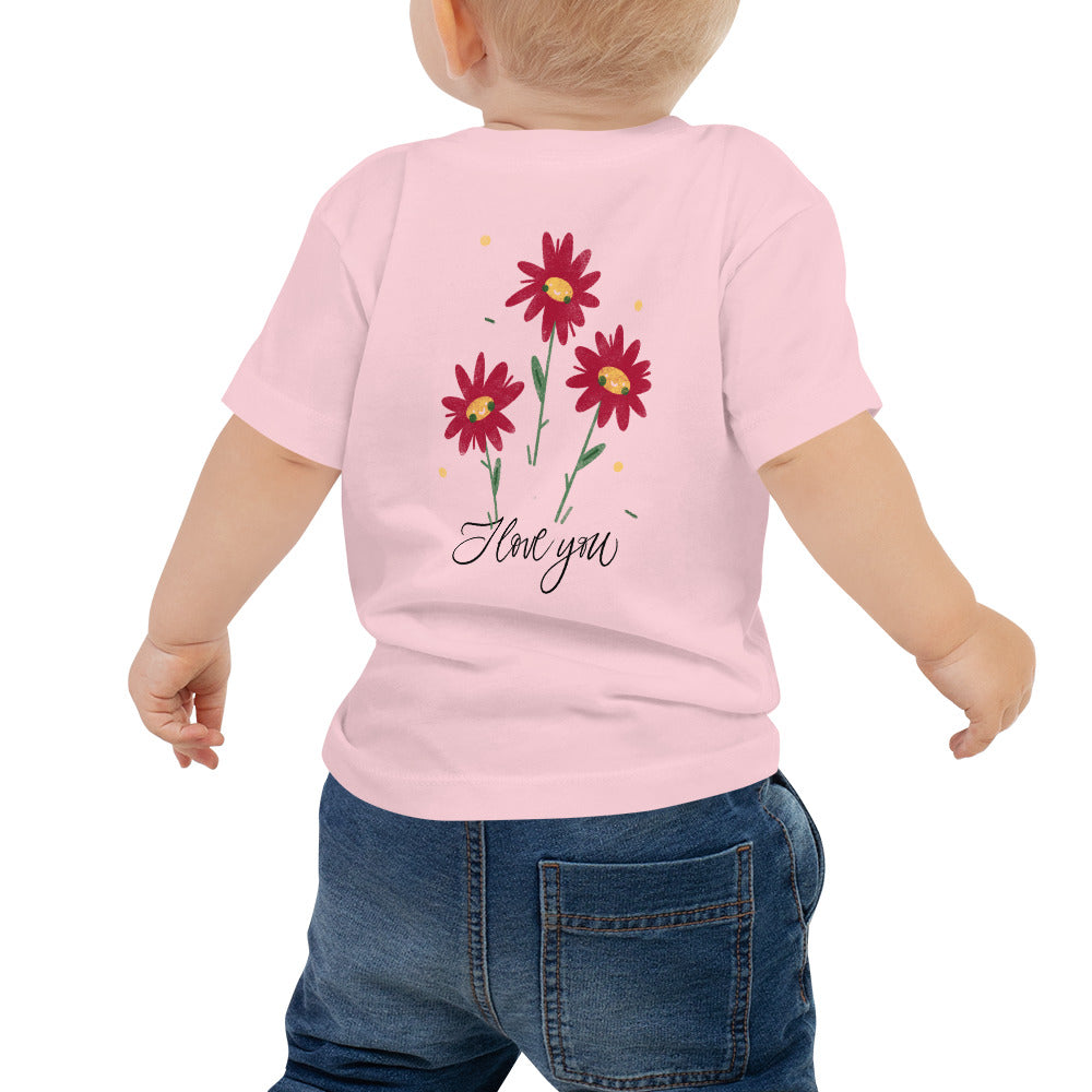 I love You - Baby Jersey Short Sleeve Tee (back print)