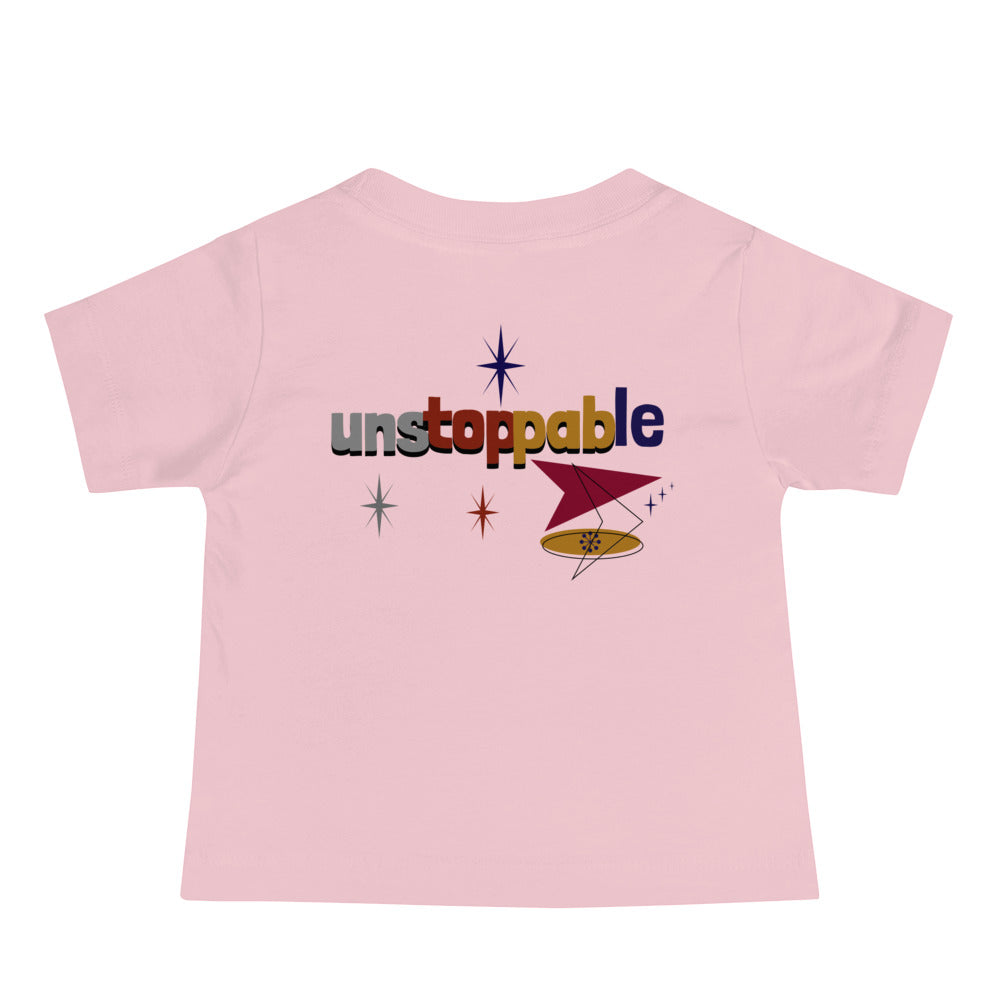 Unstoppable - Baby Jersey Short Sleeve Tee (back print)