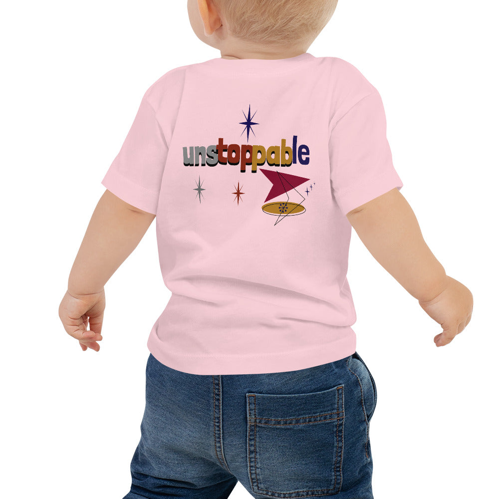 Unstoppable - Baby Jersey Short Sleeve Tee (back print)