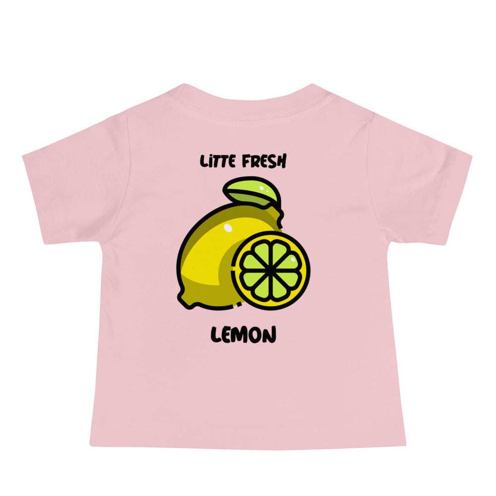 Little fresh lemon - Baby Jersey Short Sleeve Tee (back print)