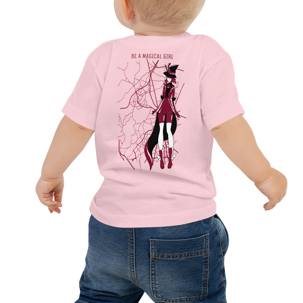 Magical girl V1 - Baby Jersey Short Sleeve Tee (back print)