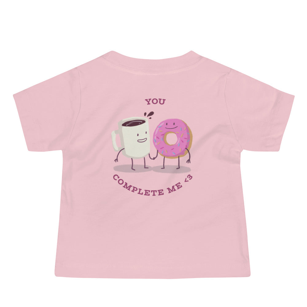 You complete me - Baby Jersey Short Sleeve Tee (back print)