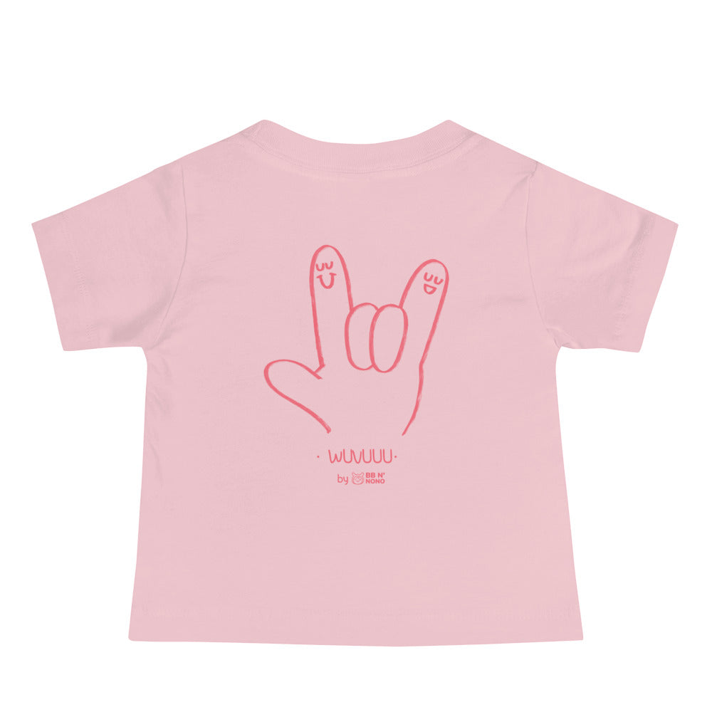 Wuvuuu - Baby Jersey Short Sleeve Tee (back print)