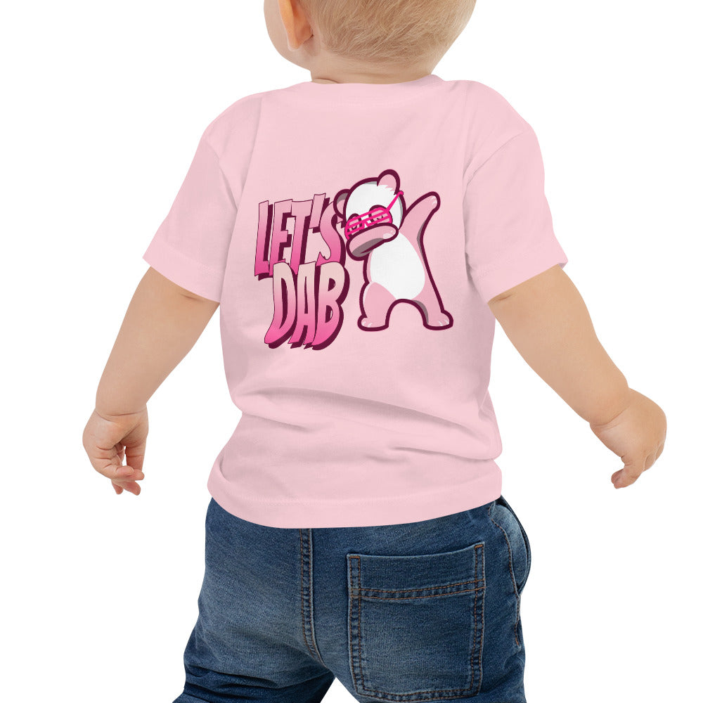 Let's dab - Baby Jersey Short Sleeve Tee (back print)