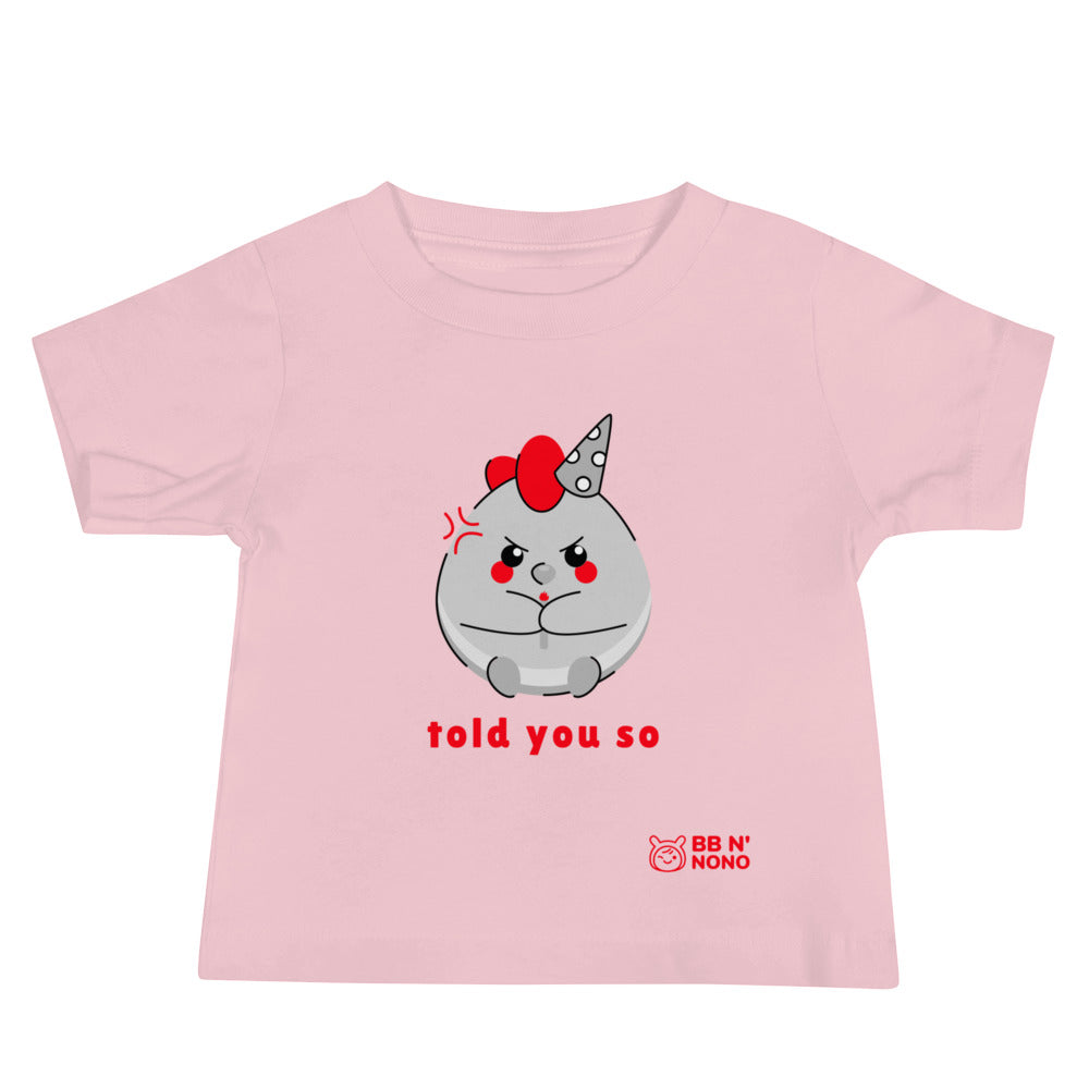 Told you so V - Baby Jersey Short Sleeve Tee