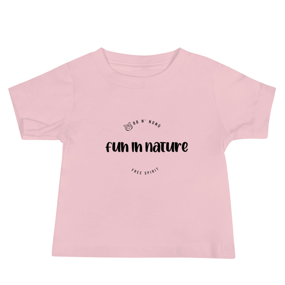 Fun in nature with logo - Baby Jersey Short Sleeve Tee