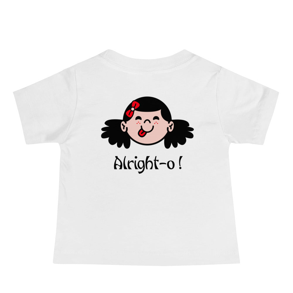 Alright-o! - Baby Jersey Short Sleeve Tee (back print)