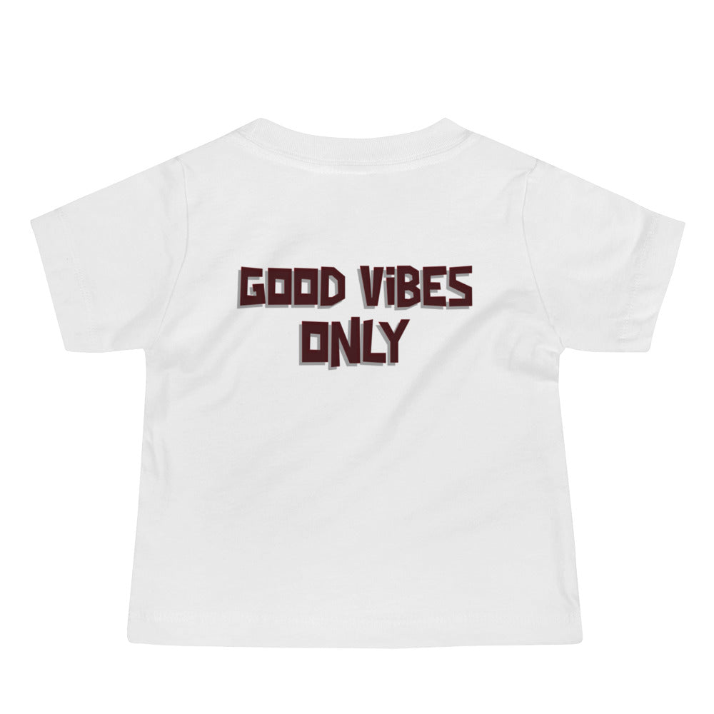 Good vibes only - Baby Jersey Short Sleeve Tee (back print)