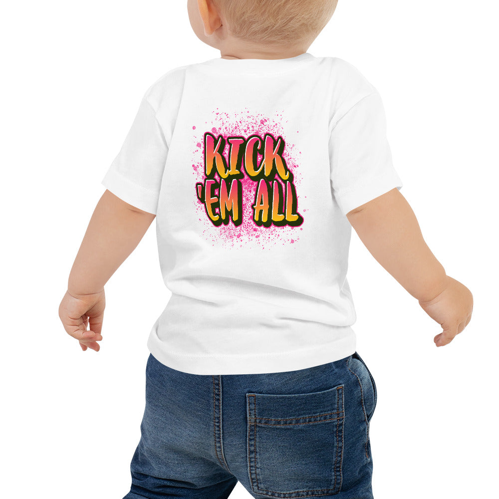 Kick'em all - Baby Jersey Short Sleeve Tee (back print)