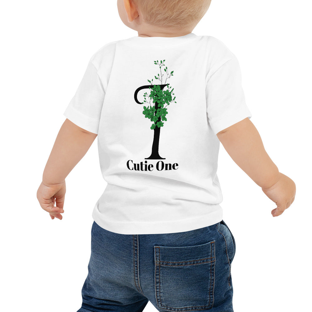 Cutie One - Baby Jersey Short Sleeve Tee (back print)