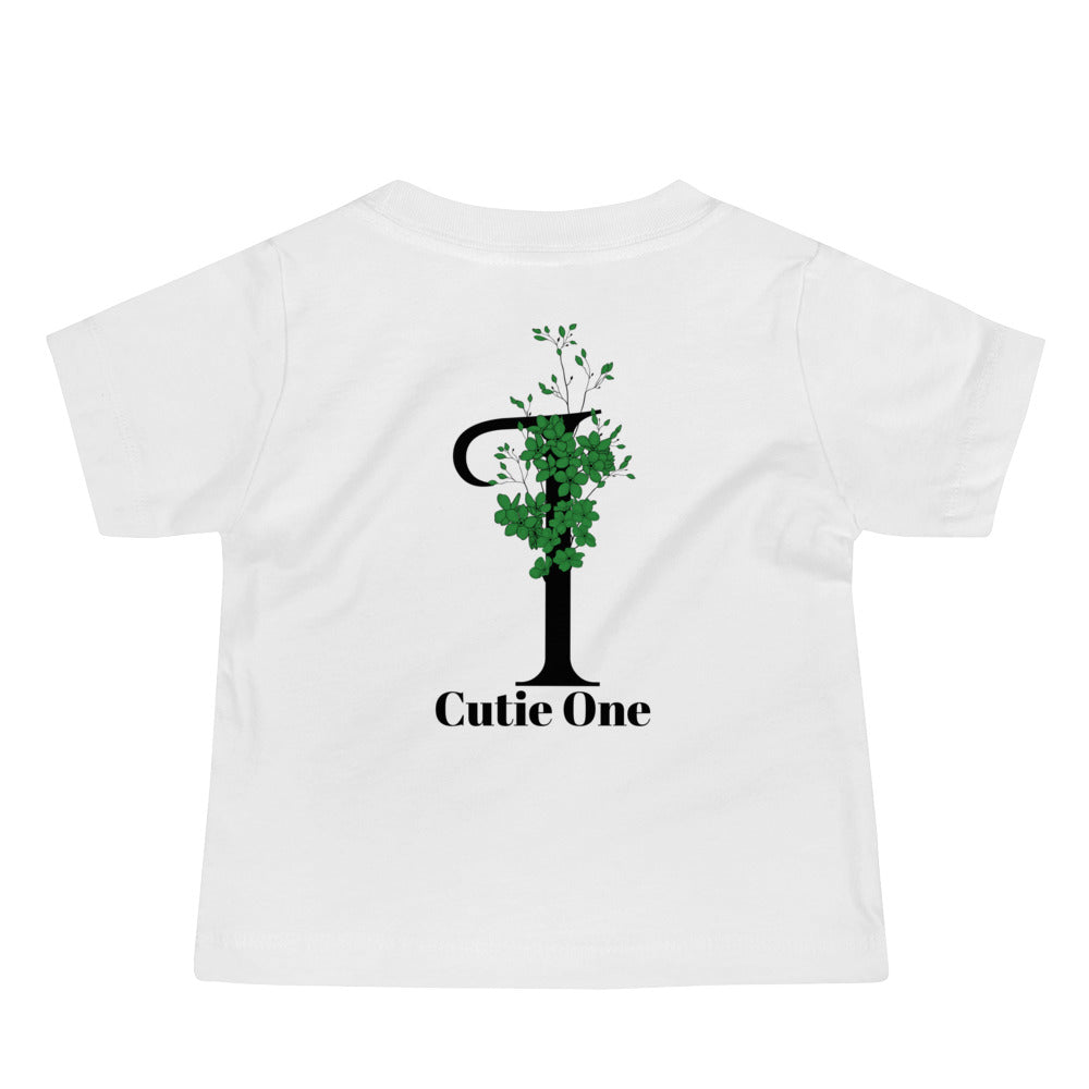 Cutie One - Baby Jersey Short Sleeve Tee (back print)