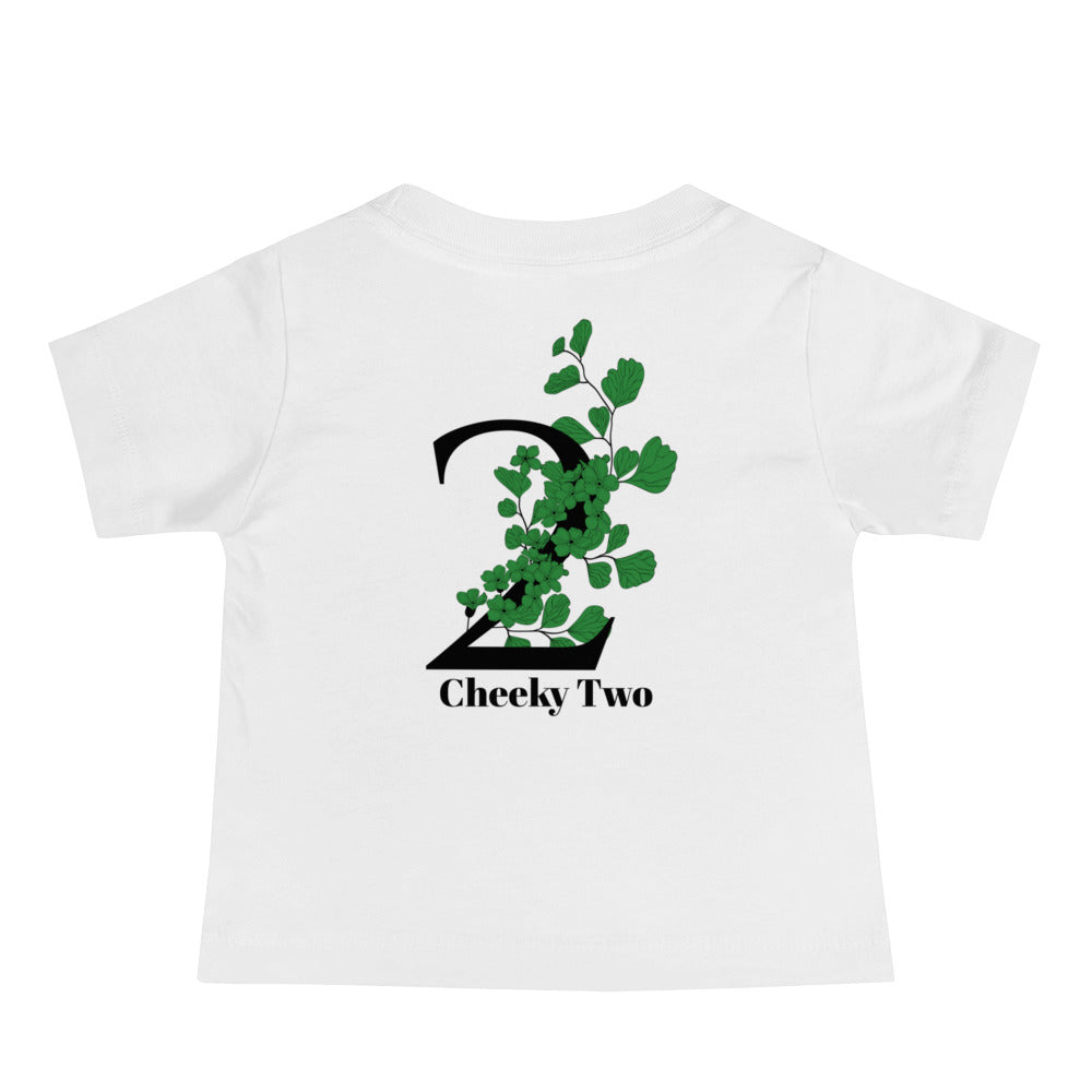 Cheeky Two - Baby Jersey Short Sleeve Tee (back print)