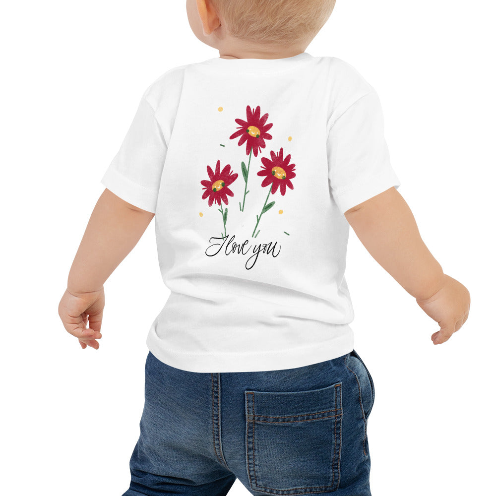 I love You - Baby Jersey Short Sleeve Tee (back print)