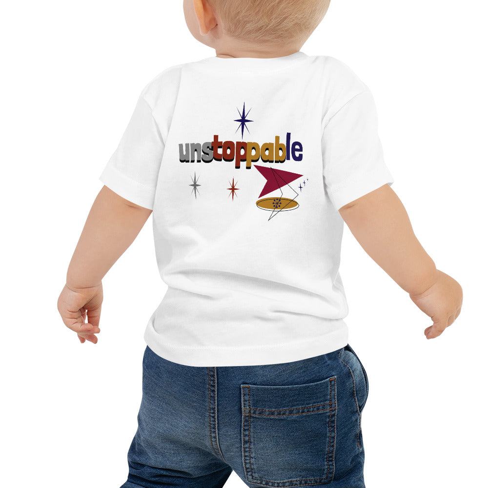 Unstoppable - Baby Jersey Short Sleeve Tee (back print)